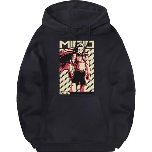 Hooded My Hero Academy Sweatshirts Men Hipster 2020 Prints Pullovers Male Warm Hoodies Full Sleeve Breathable Moletom Masculino