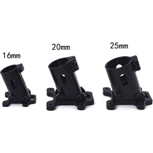 1 pair CNC soporte de conector de tren de aterrizaje de aluminio para Dia.16mm 20mm 22mm 25mm fibra de carbono tubo