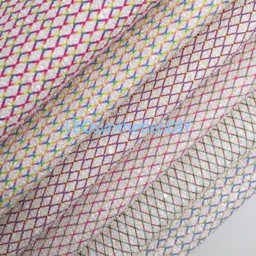 1PC 21X29CM Glitter Fabric, Chunky Glitter Leather, Diamond Glitter Leather Sheets For Making Bows LEOsyntheticoDIY 4S03