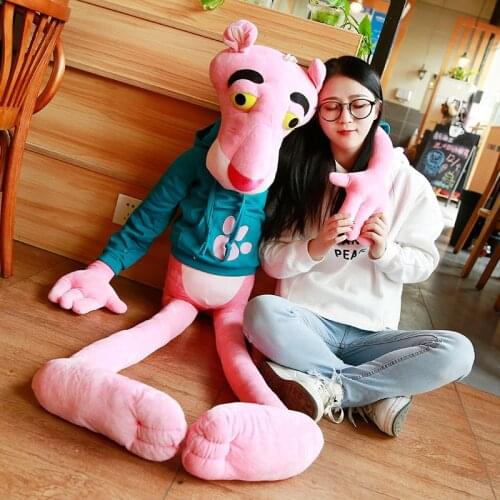 1PC High Quality Big Size Baby Toys Plaything Cute Naughty Pink Panther Plush Stuffed Doll Toy Home Decor 55/80/110/130CM