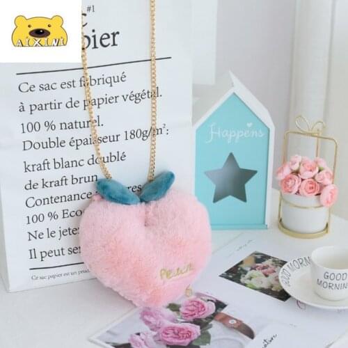 1pcs Plush Bags Fruit Food Peach Bag Cute Soft Toy Birthday Gift Adult Children Bags for Girls Bags for Women Christmas Gifts