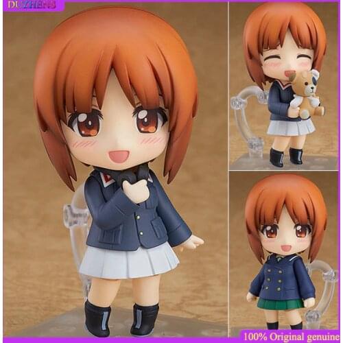100% Original:GIRLS und PANZER Nishizumi Miho Q version figma Action Figure Anime Figure Model Toys Figure Collection Doll Gift