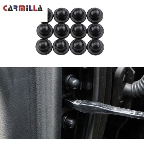 12Pcs/Set Car Door Lock Screw Protector Doors Stopper Bolt Cover Fit for Jeep Compass 2th 2017 - 2020 Accessories