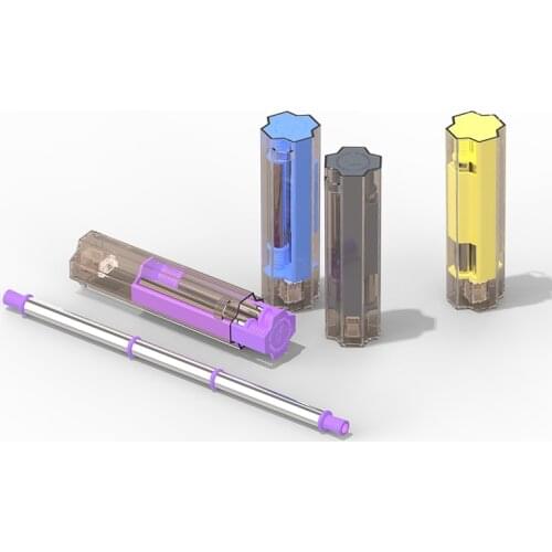 2Pcs New Arrival Reusable Folding Drinking Straw Collapsible Straw Stainless Steel for Travel Camping