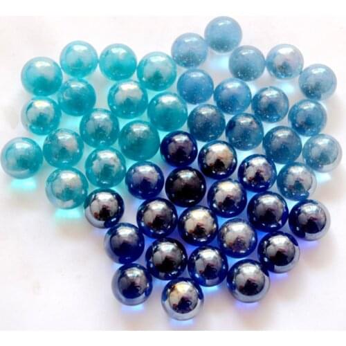 20 PCS 16 Mm Glass Ball Cattle Small Marbles Pat Toys Parent- Cream Game Pinball Machine Child Console Beads of Bouncing Ball