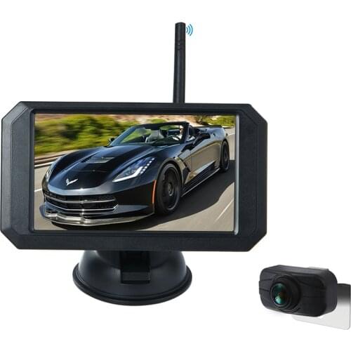 5 inch 1080p wireless car monitor reversing rear view camera reversing automatic parking assist digital signal