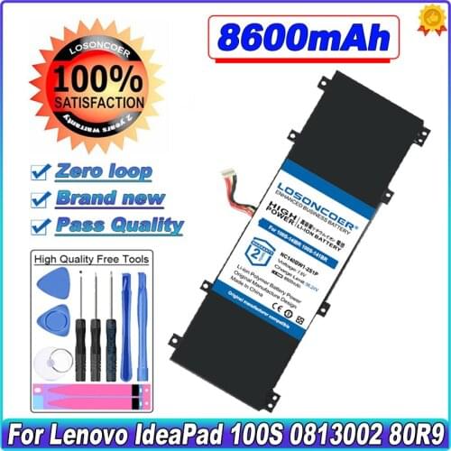 8600mAh NC140BW1-2S1P Laptop Battery For Lenovo IdeaPad 100S 0813002 80R9 100S-14IBR 100S-141BR 2ICP4 5B10K65026 V15-IWL