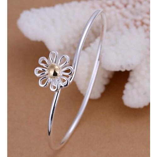 Free shipping 925 jewelry silver plated jewelry bangle fine fashion bracelet bangle wholesale and retail SMTB111