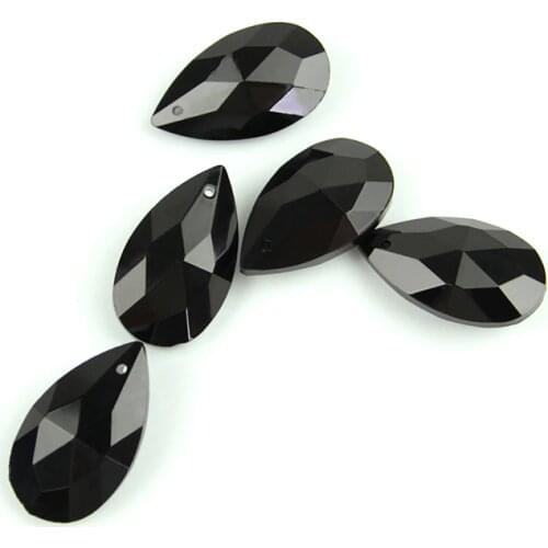 Black 38mm/50mm/63mm/76mm Chandelier Glass Spare Parts Pendent Crystal Chandelier Lighting Decoration