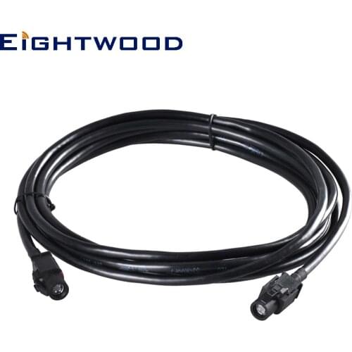 Eightwood RF Cable Assembly FAKRA HSD A Jet Black LVDS New Vehicle High-speed Transmission 3m Shielded Dacar 535 4-Core Cable