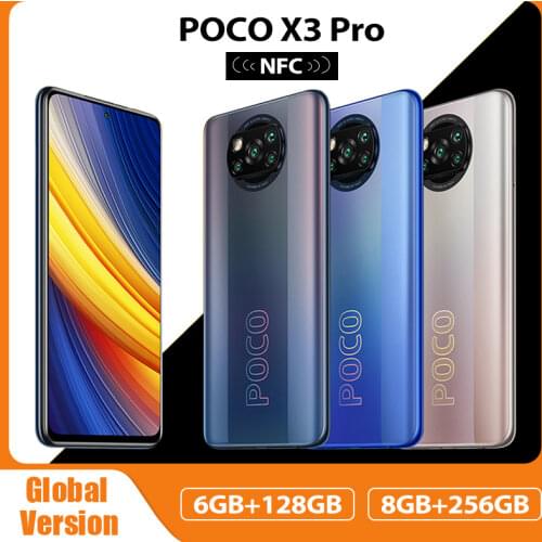 Global Version POCO X3 Pro NFC 6GB 128GB / 8GB 256GB Mobile Phone Snapdragon 860 120Hz DotDisplay 732G 48MP Camera 5160 Battery