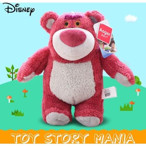 Disney Toy Story Hugging Strawberry Bear Plush Stuffed Cotton Dolls Soft Toys Children Kids Girls Valentines Day Gift Rose Bear