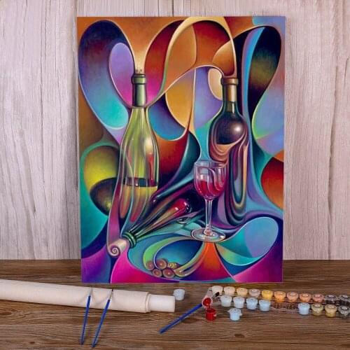 Abstract Flower Landscape Paint By Numbers Set Oil Paints 50*70 Boards By Numbers New Design Crafts For Wholesale