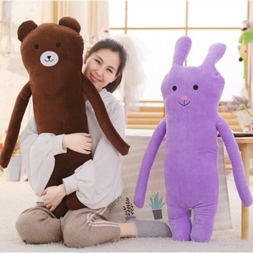 Kawaii anime cat bear pig bunny plush doll big stuffed soft cartoon animals pillow toy nap cushion for baby gift 39inch 100cm