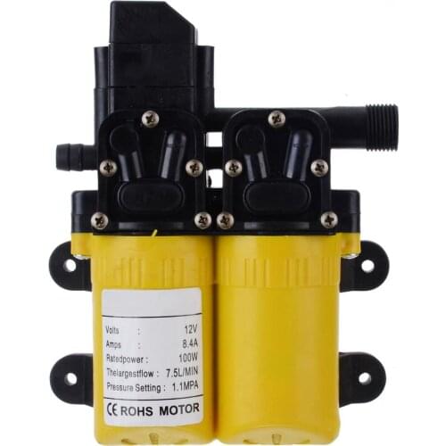 High Pressure Diaphragm Water Pump DC 12V 100W Auto Water Pump for Boat Caravan Marine Motor