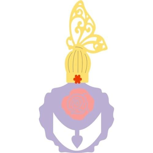 Metal Butterfly perfume bottle paper die cutting dies for Scrapbooking/DIY Easter wedding Halloween Easter card