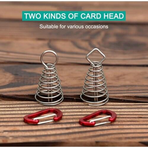 Multifunctional Tent Stake Pegs Stainless Steel Outdoor Plank Floor Awning Fixed Hook Camping Rope Buckle Tent Accessories
