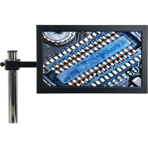 HDMI VGA Industrial Monitor 11.6 Inch LCD IPS Displayer Monitor + 33mm 25mm Stand Holder For Stereo Microscope Video Microscope