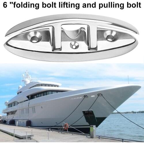 Marine Dock Boat Kayak Mooring Flip-Up Folding Cleat Stainless Steel Fastener Marine Hardware Accessories
