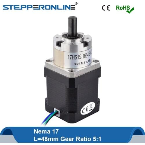 Nema 17 Stepper Motor Gear Ratio 5:1 Planetary Gearbox 42 Motor Extruder 1.68A L=48mm Nema17 Stepping Motor