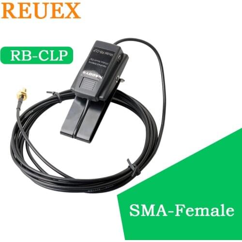 Nagoya RG-174/U 3M Window Mount Clip Radio Antenna Mounting Bracket RB-CLP SMA-F for BaoFeng UV-5R GT-3 UV-82 BF-888S H777