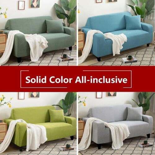 Thick Sofa Protector Jacquard Solid Printed Sofa Covers For Living Room Couch Cover Corner Sofa Slipcover L Shape