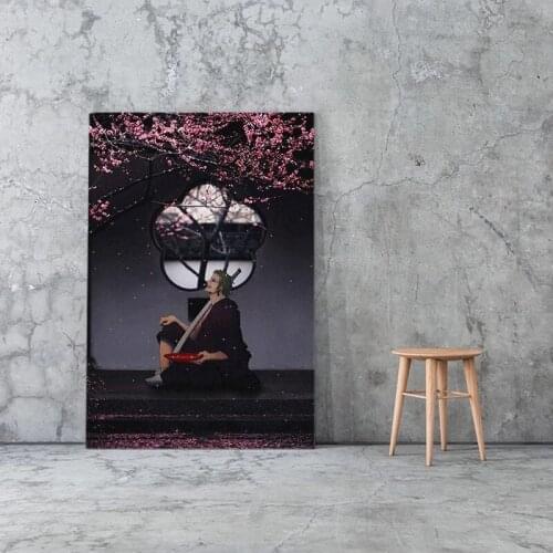 HD Picture Poster Classic Anime One Piece Character Roronoa Zoro Canvas Painting Mural Boy Bedroom Home Wall Decoration