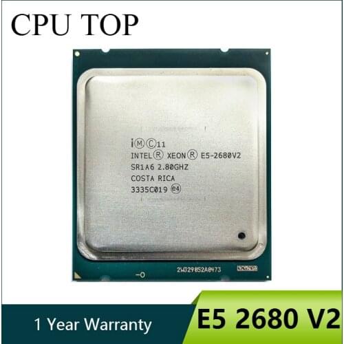Intel Xeon E5 2680 V2 Processor 2.8GHz 25M LGA 2011 SR1A6 C2 E5-2680 V2 CPU 100% normal work