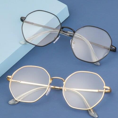 Retro Metal Flat Mirror Eyewear Myopia Optical Spectacle Glasses High-definition Unisex -1.0~-4.0 Vision Care Eyeglasses