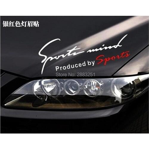 Reflective Lamp Eyebrow Sports Styling Hood headlight stickers for Opel Mokka zafira b corsa d astra h g insignia Accessories