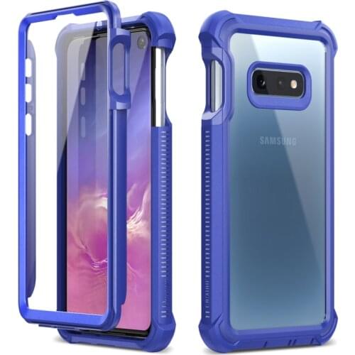 2 in 1 Hard Case For Samsung Galaxy S10e Case For 360 Degree Protection Built-in Screen Protector Ultra thin For S10e