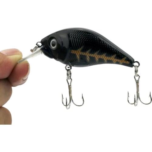 1pcs Fishing Lures Tackle Crankbaits Plastic Hard Lure Wobbler Baits 7.5cm 11.5g 6#hooks