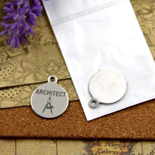10pcs--stainless steel charms"architect"5 style for choosing DIY Charms pendants