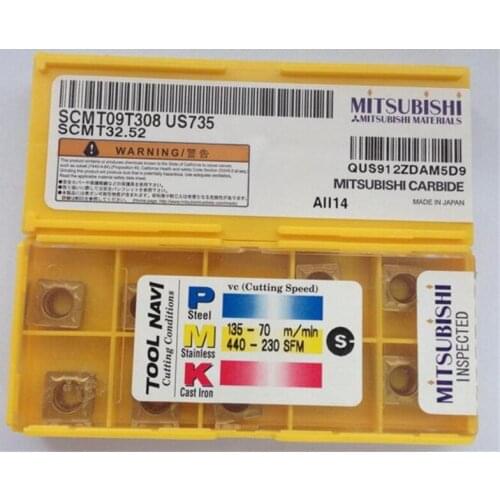 10pcs SCMT09T308 US735 SCMT09T304 US735 free shipping
