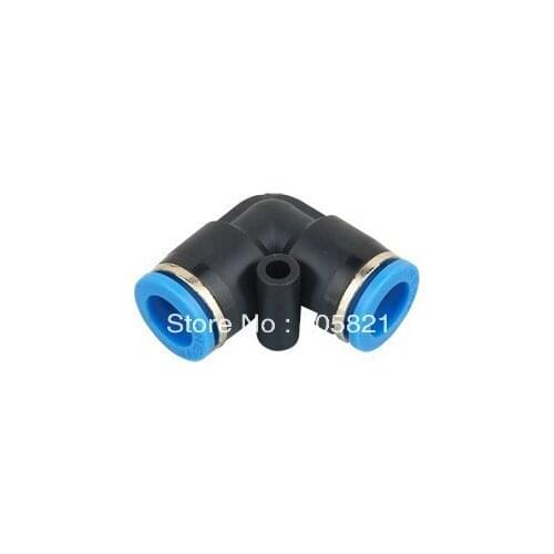 6mm to 6mm L Connector Push In Round Pneumatic Fittings 100Pcs/Lot