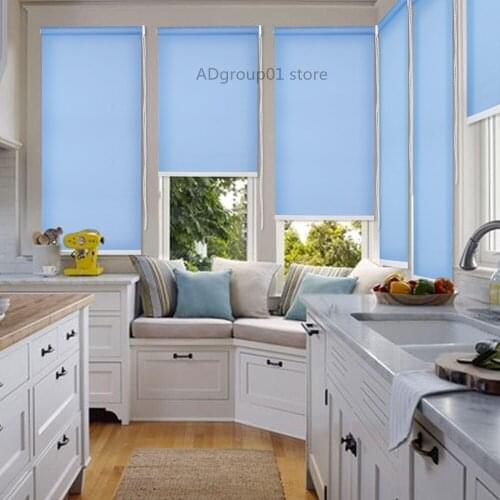 60% Blackout Window Roller Shades Blinds with UV Blocking,Light filtering Shade&blind,Room Darkening Child Safety Custom Made