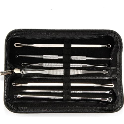7pcs Blackhead Remove Acne Removal Needle Set Skin Care Acne Cleaning Tool Pore Cleanser Black Dots Extractor Black Spots Remove