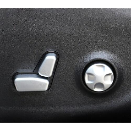 ABS Chrome Car Seat Adjustment Switch Seat lift Wrench Decoration cover Trim Fit For Jeep Cherokee KL 2014 2015 2016 2017 2018