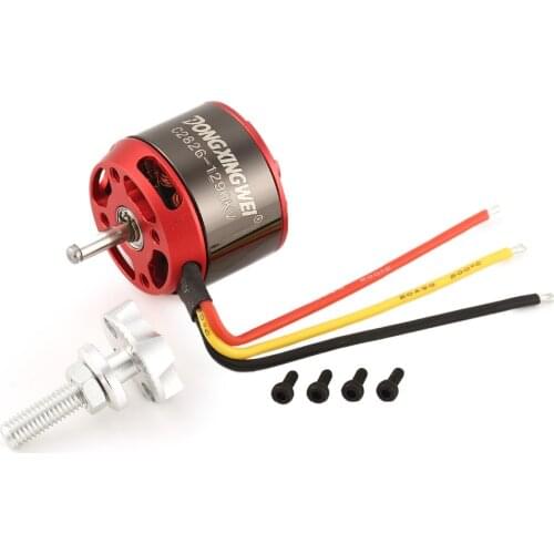 DXW C2826 2826 1290KV 2-4S 5mm Outrunner Brushless Motor for RC FPV Fixed Wing Drone Airplane Aircraft 1290 Propeller