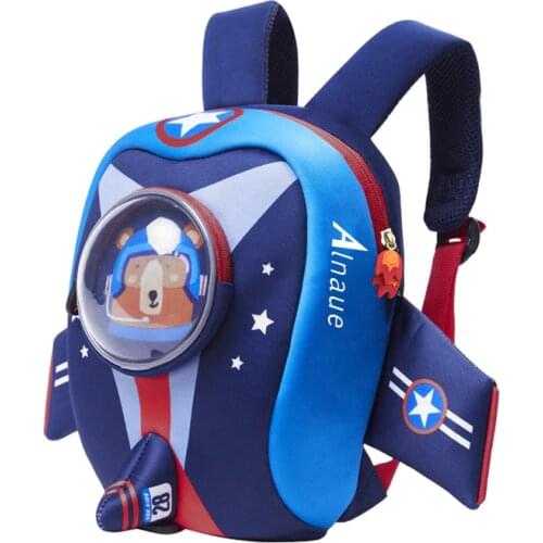 Toddler Backpack with Safety Harness Leash Kids Rocket Backpack for Boys Girls,Waterproof School Bag for Preschool Kindergarten