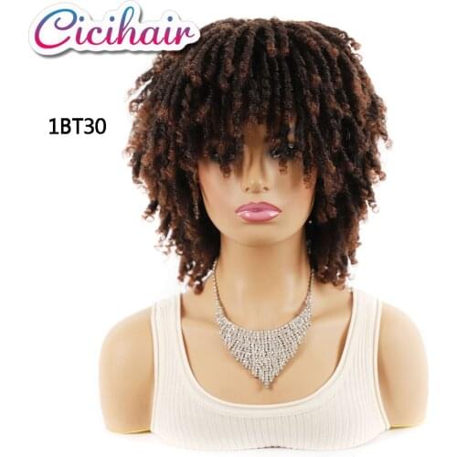 Dreadlock Dirty Braid Twist Synthetic Wig Brown Braided Hair Afro Dirty Braid Wig Crochet Heat Resistant For Black Women