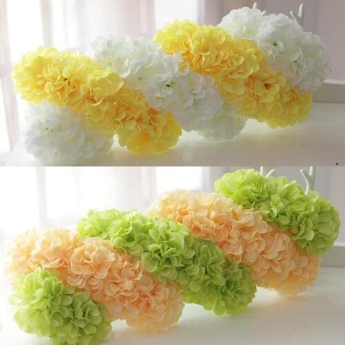 11cm Artificial Chrysanthemum Flower Ball DIY Wedding Arches Photography Background Party Fake Flowers Bridal Holding Flowers
