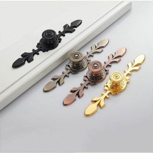 JD 170MM Black Bronze Gold Handles Zinc Alloy European Pulls Knobs For Door Cupboard Wardrobe Drawer Cabinet Furniture Hardware