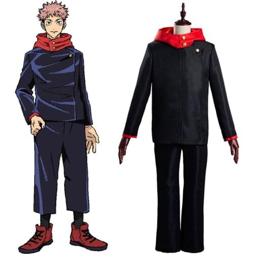 New Anime Jujutsu Kaisen Cosplay Costume Yuji Itadori School Uniform Megumi Fushiguro Suit Nobara Kugisaki Festival Party Wigs
