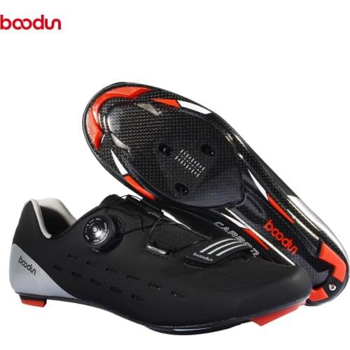 2020 BOODUN carbon cycling shoes road bike men racing professional athletic bicycle shoes self lock cycling sneakers breathable