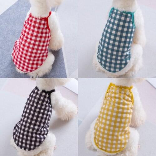 Summer Dog Clothes Striped Elastic Dog Vest Puppy T-Shirt Coat Accessories Apparel Costume Pet Clothes For Dogs Cats Sling Dress