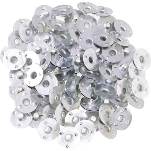 500 Pieces Metal Candle Wick Sustainers Tabs Base For Handmake Candle Making DIY Craft Tools 12.5x3mm