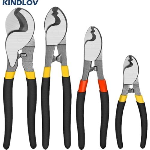 KINDLOV 6/8/10 Inch Diagonal Cutting Pliers Set Cable Cutters Wire Stripping Large Clamp Head For Electrician Repair Hand Tools