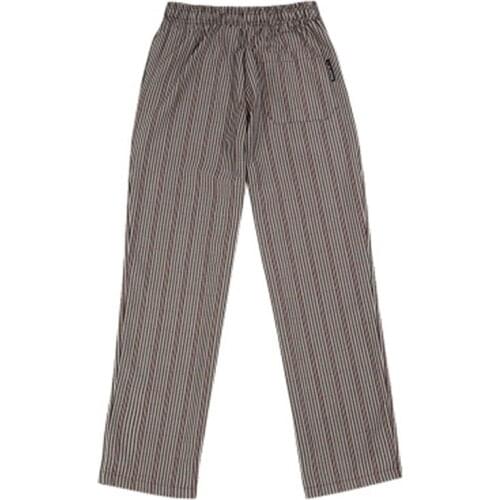 2015 New Stripe Chef Pants Casual Polyester Cotton Long Unisex Size Tight Pine Band Kitchen Trouser chef service free shipping