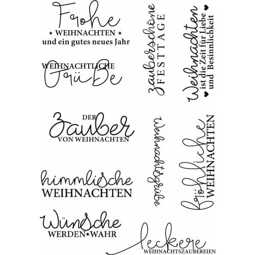 NEW German Transparent Clear Silicone Stamp/Seal for DIY scrapbooking/photo album Decorative clear stamp sheets A1213